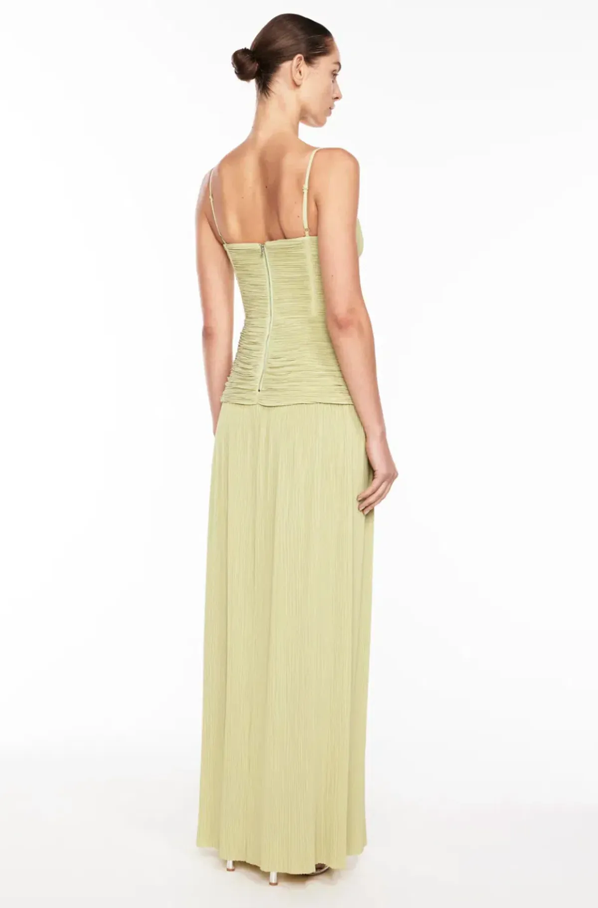 Manning Cartell Double Time Pleat Dress Pistachio Size 10 - Image 4