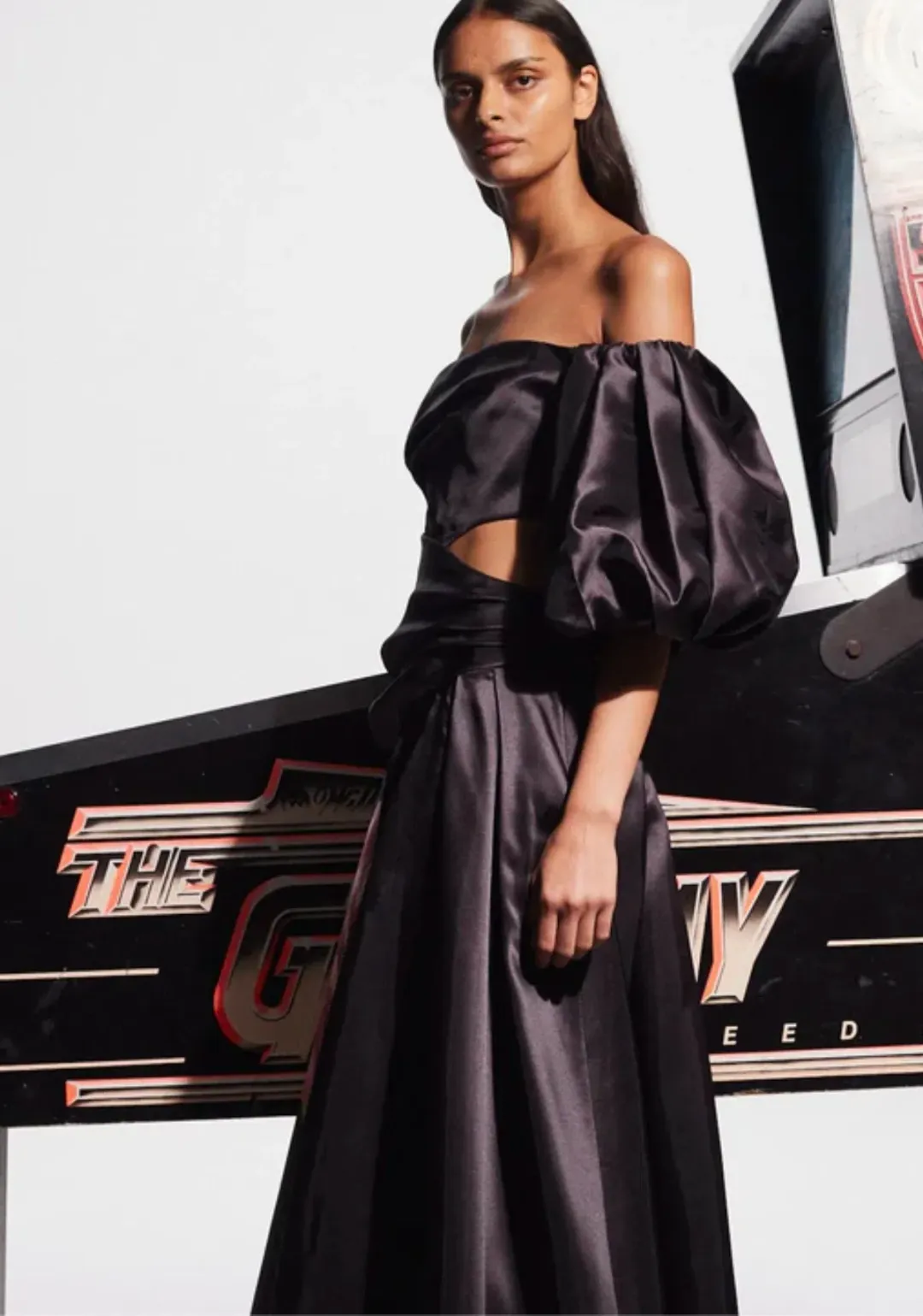 Alemais Regent Noir Maxi Dress Black Floral Size 10 for rent on The Volte - main image