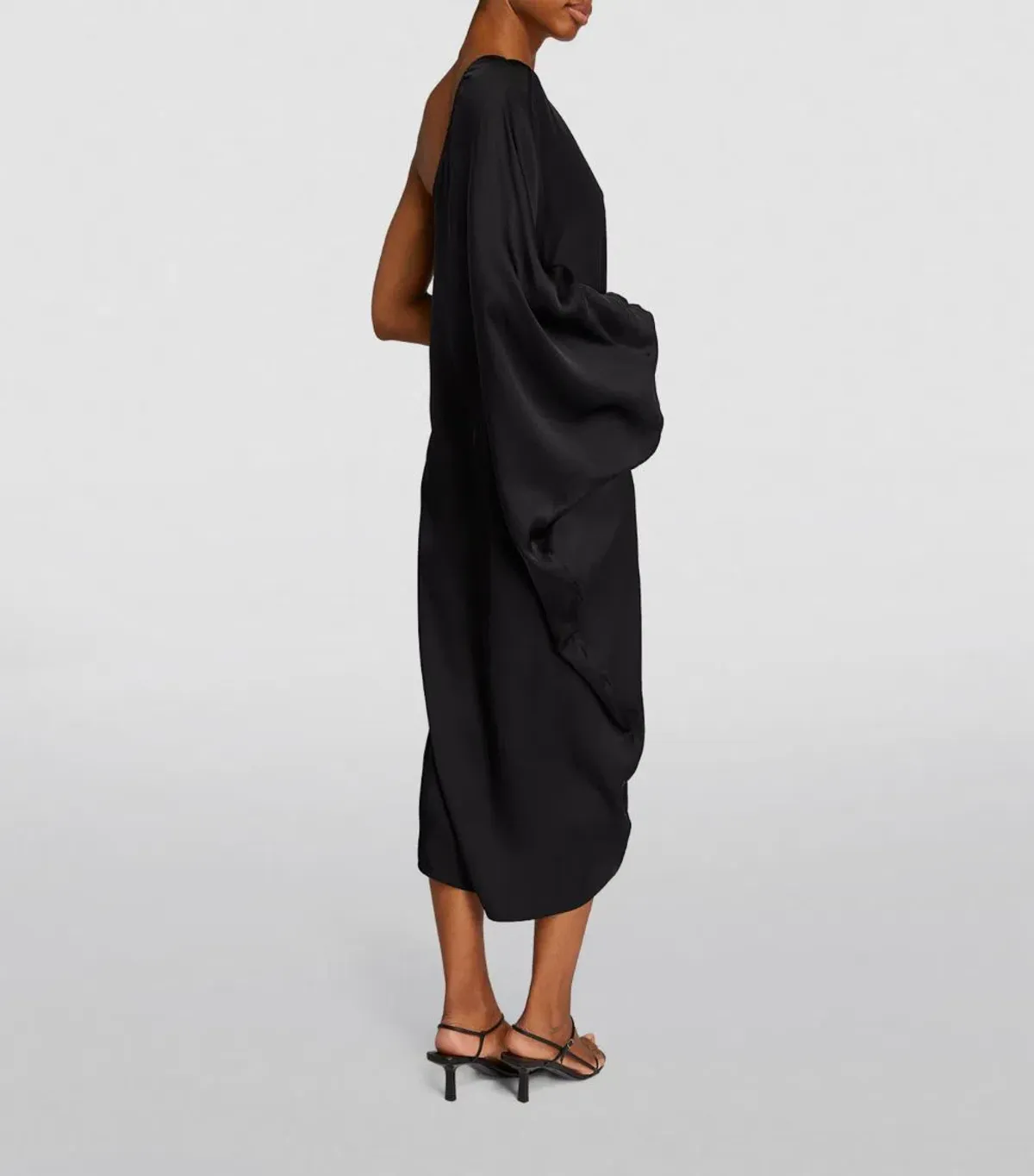 Anine Bing Black Silk Rowan Midi Dress Size 14 - Image 2