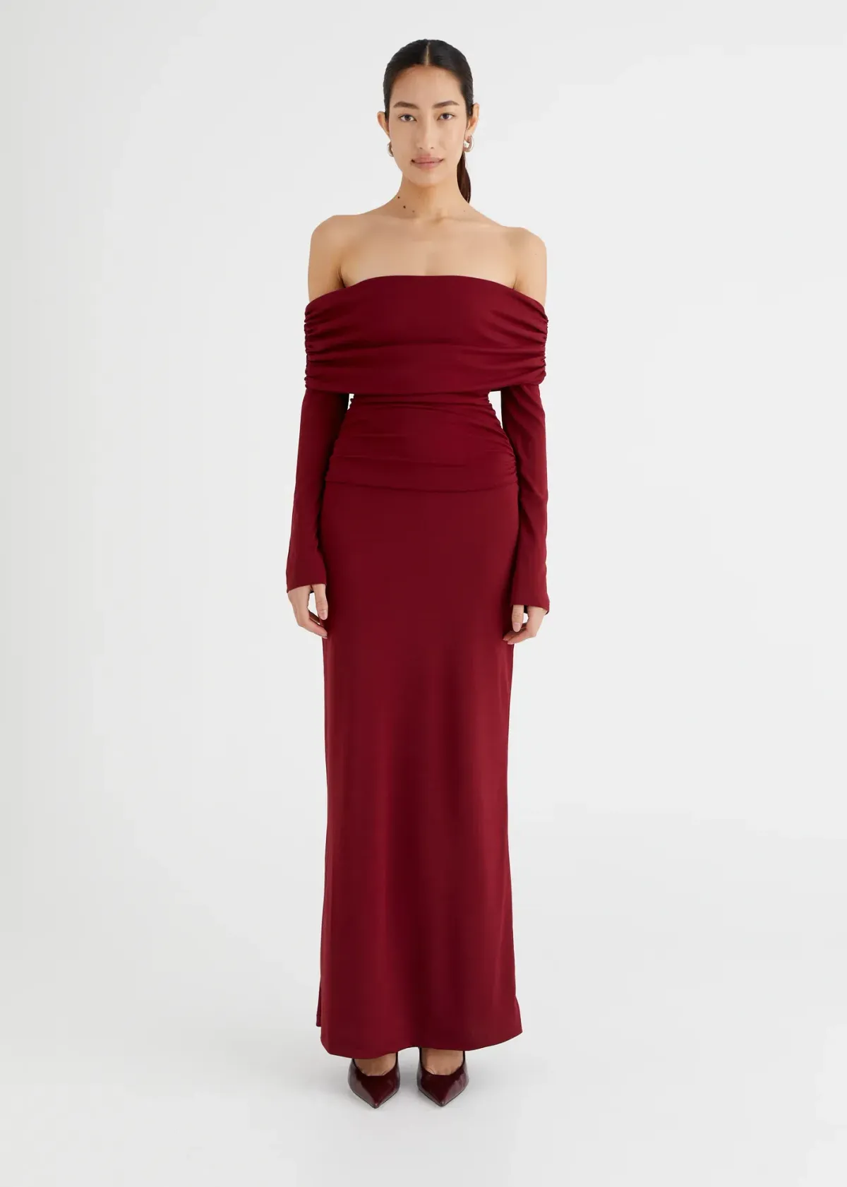 BENNI Lorena Maxi Dress Wine  Size 8 - Image 1