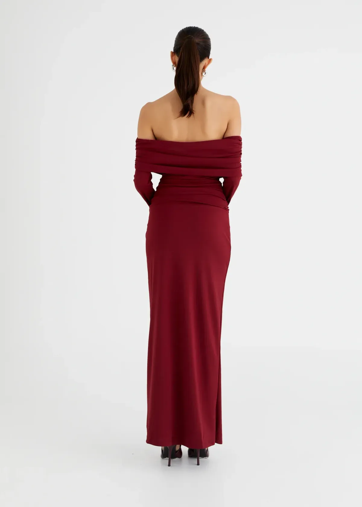 BENNI Lorena Maxi Dress Wine  Size 8 - Image 4