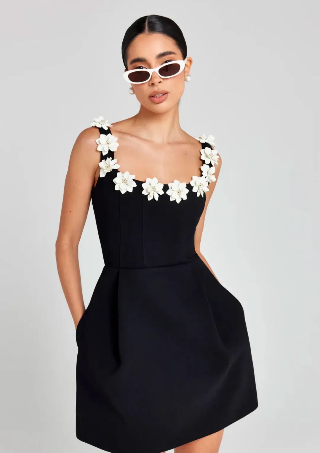 Nadine Merabi Cindy Monochrome Dress Size XS/Au 6 for rent on The Volte - main image
