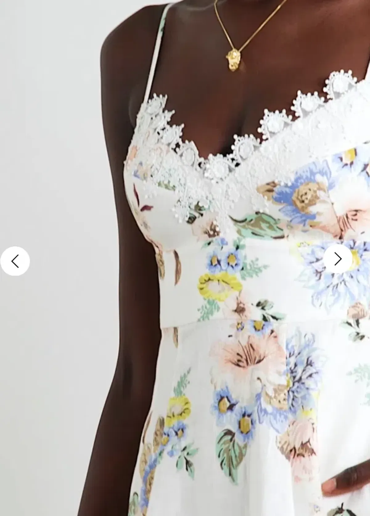 Zimmermann Appliqué Picnic Dress Blue Floral Size 1/Au 10 - Image 6