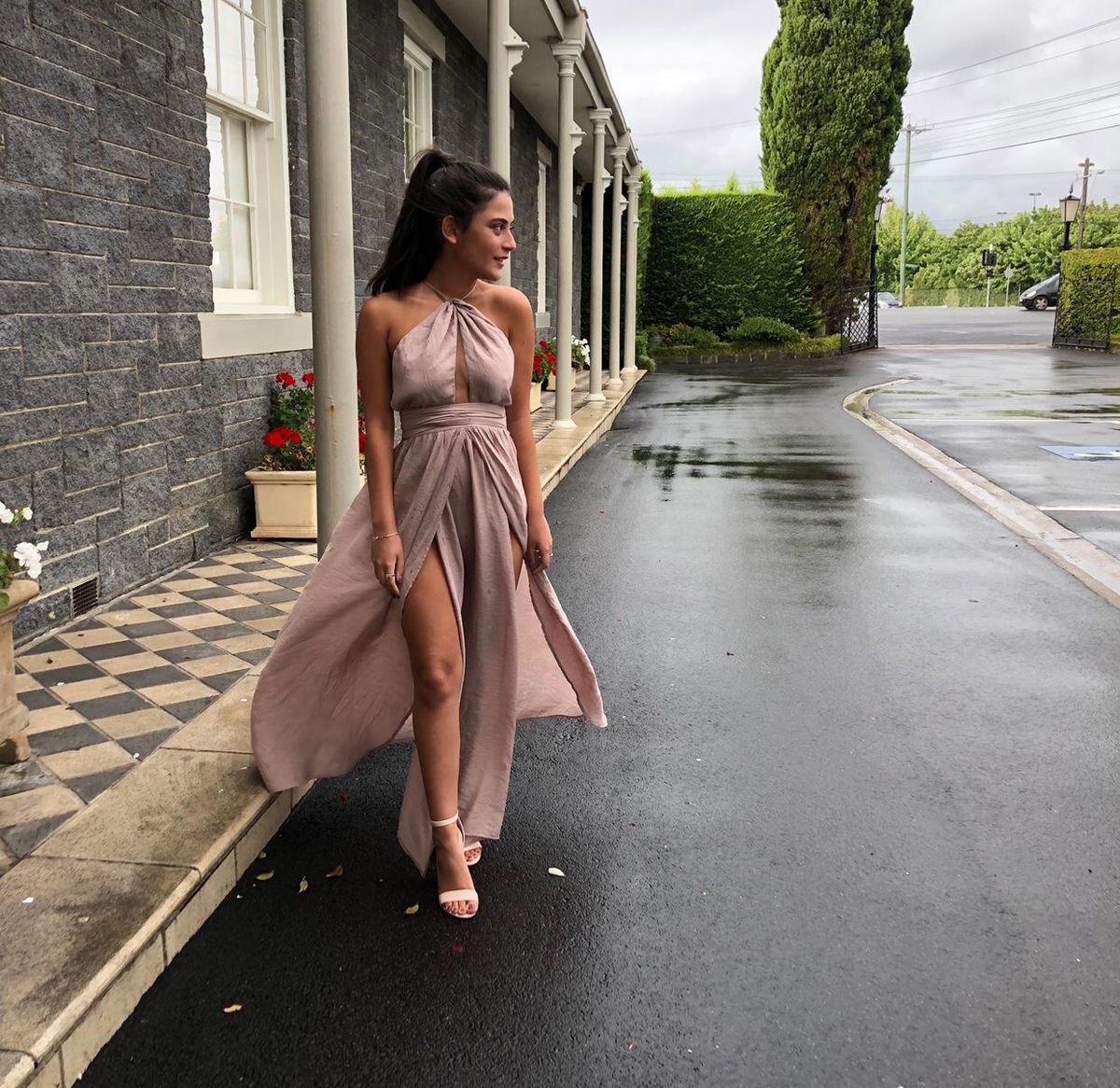 Rose gold/pink dress - Image 2
