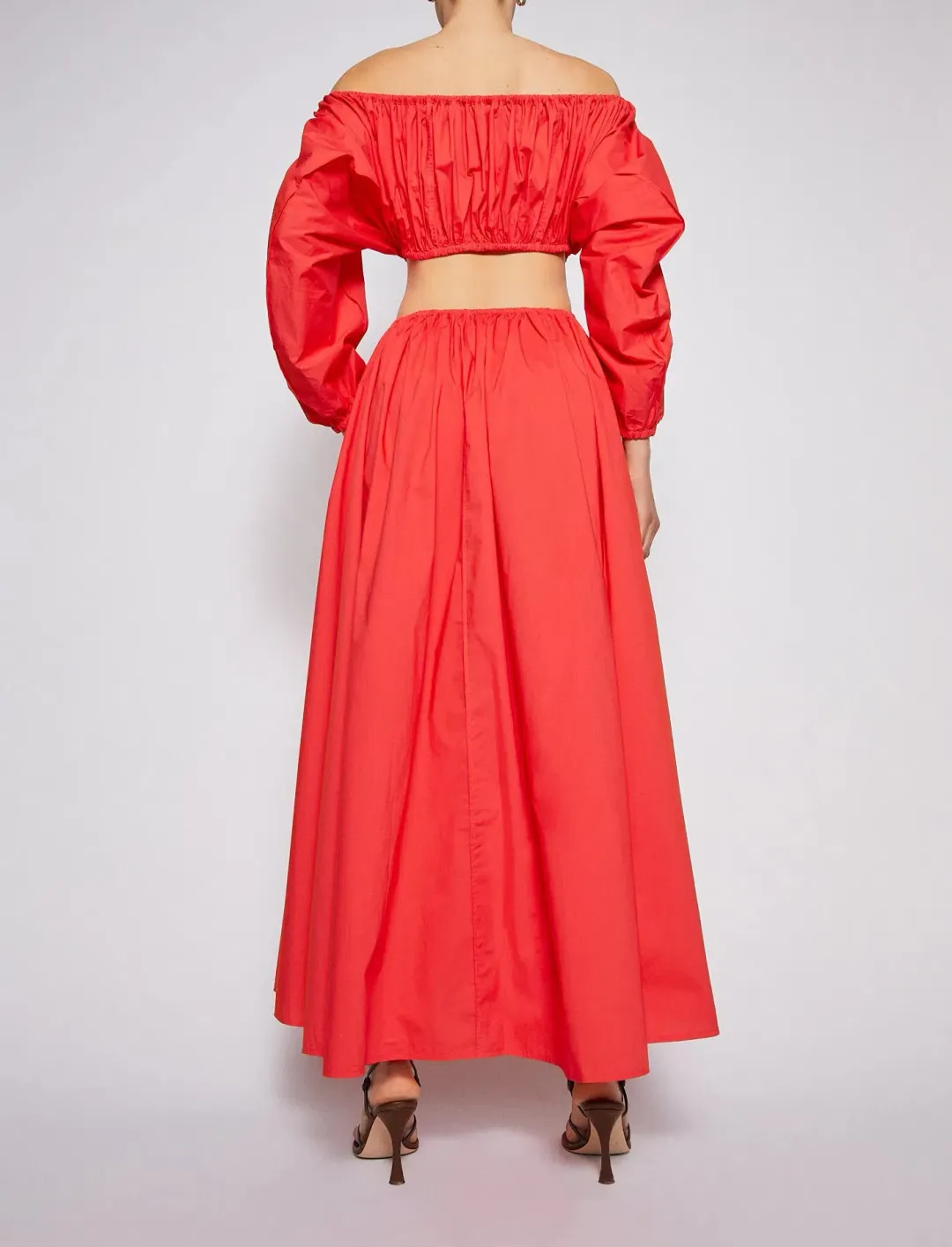 Scanlan Theodore Parachute Cotton Gather Dress Poppy Size 10 for rent on The Volte - main image