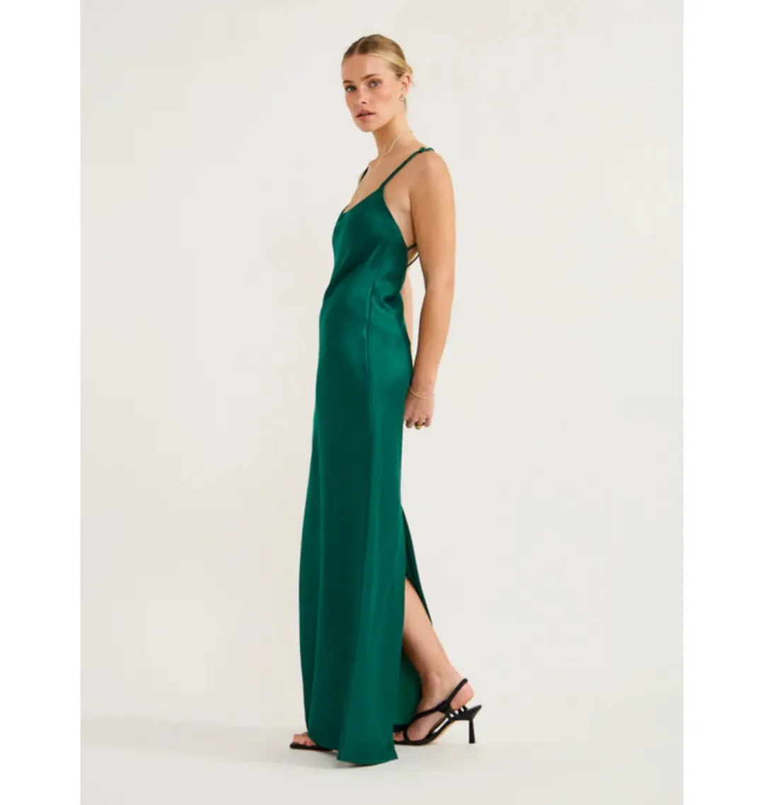 Camilla and Marc Otilia Slip Dress Jade Size AU 12 for rent on The Volte - main image
