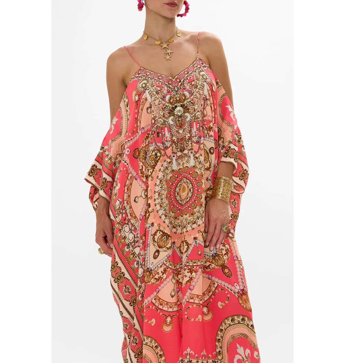 Camilla The Shell Games Shoestring Strap Kaftan Print One Size - Image 2