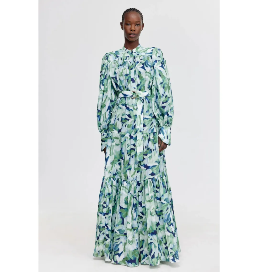 Acler Matthew Maxi Dress in Fresco Garden Size AU 16 for rent on The Volte - main image