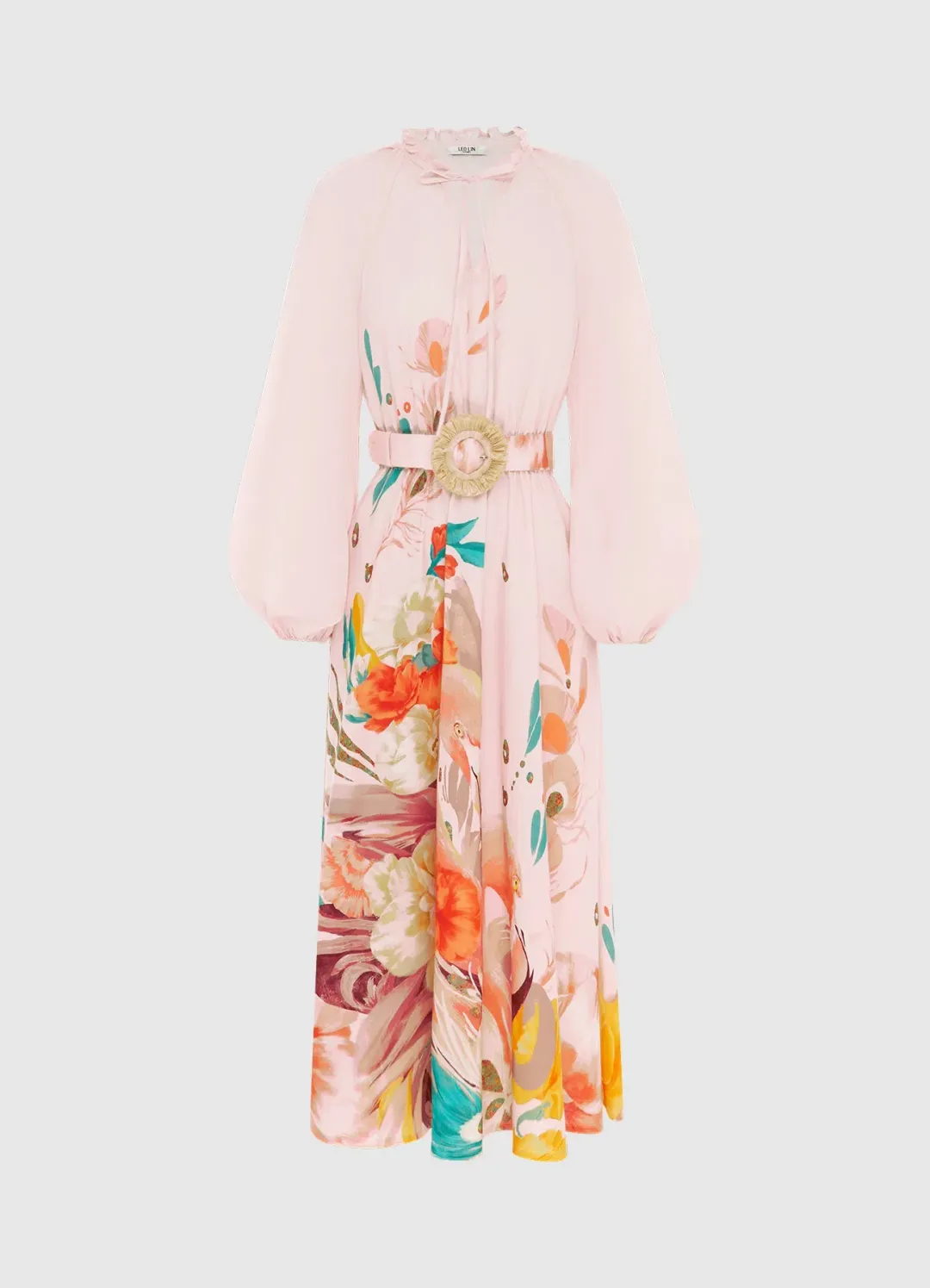 Leo Lin Pippa Midi Dress in Euphoria Print Size 10 for rent on The Volte - main image