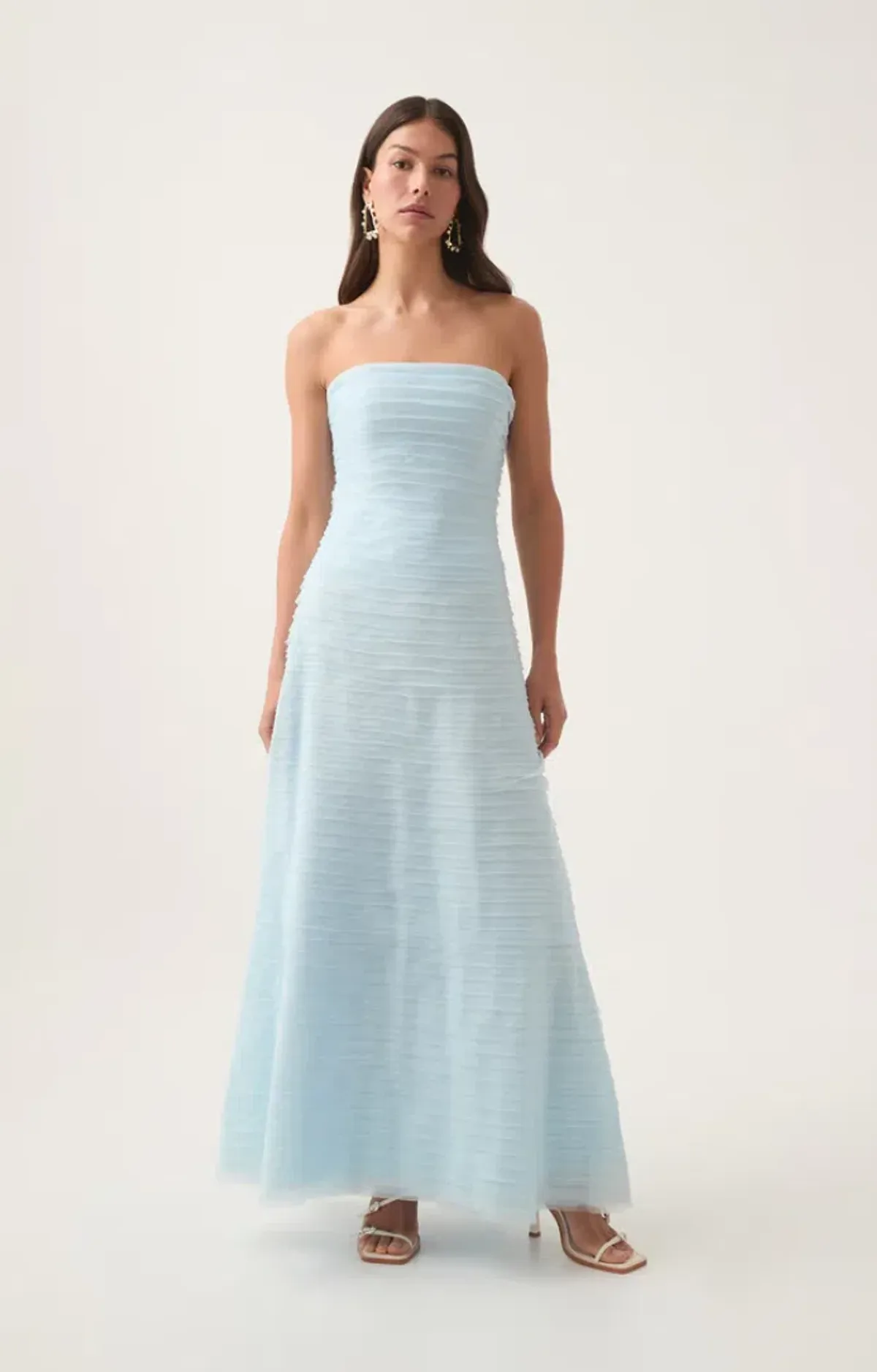 Aje Soundscape Maxi Dress in Sea Breeze Blue Size 16 - Image 1