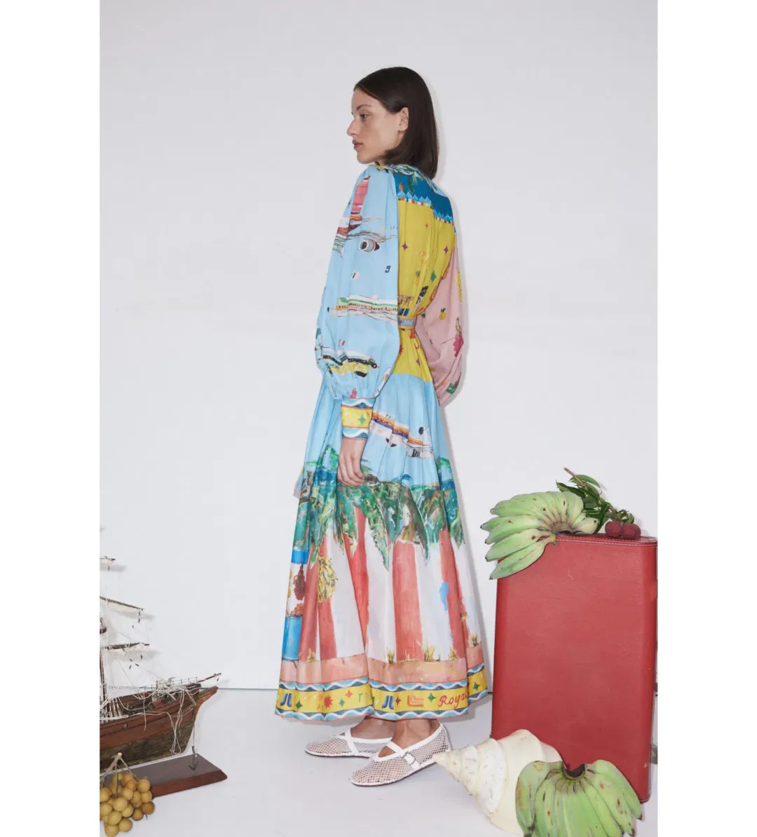 Alemais All Aboard Shirtdress Multi Size AU 16 for rent on The Volte - main image