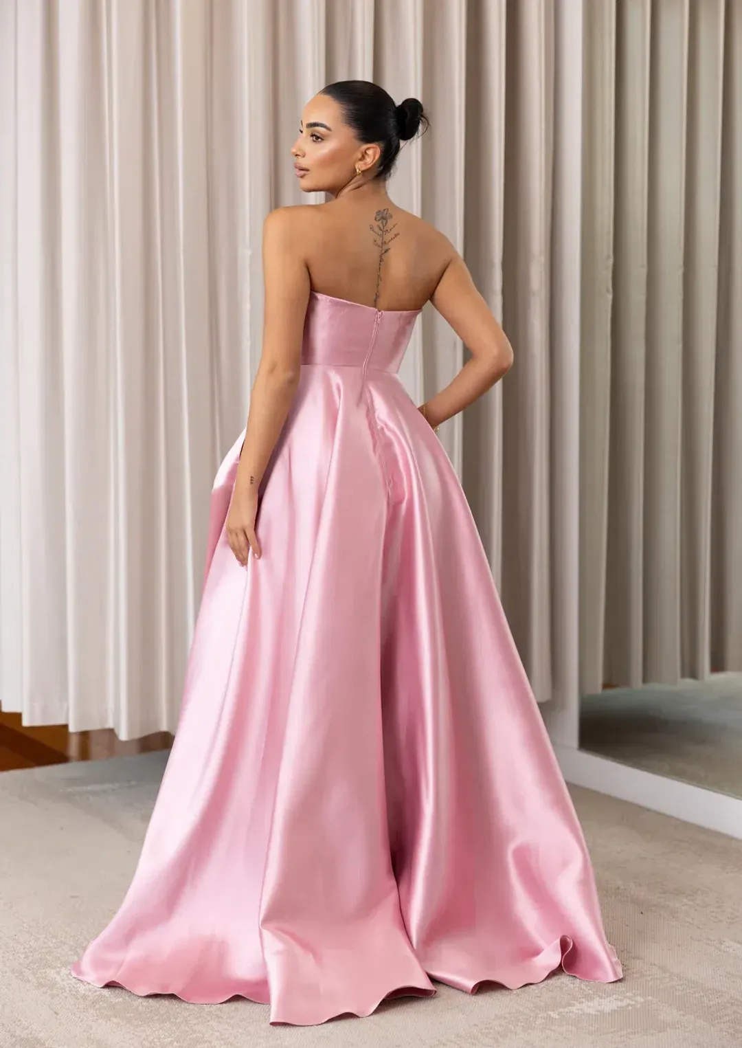 Nicoletta Emmeline Gown in Soft Pink Size 8   for rent on The Volte - main image
