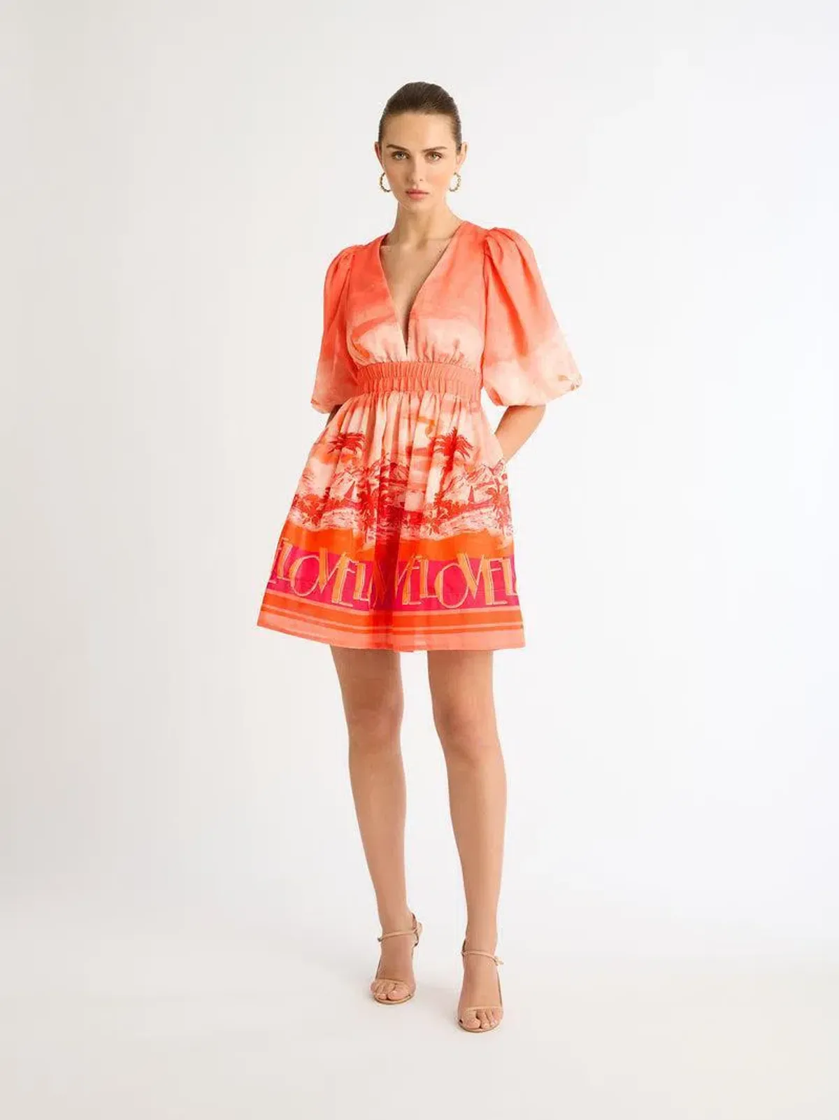 Sheike Love Boat Mini Dress Print Size AU 6  - Image 1