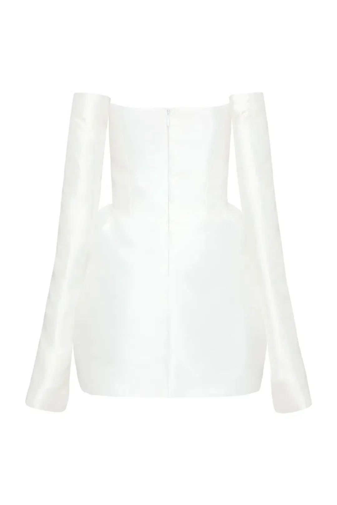 Mariam Seddiq Luis Mini Dress Ivory Size AU 8  for rent on The Volte - main image