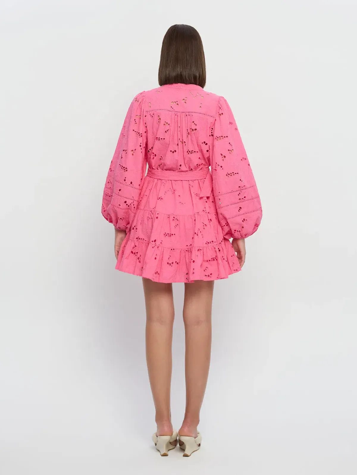 Kivari Corfu Mini Dress Pink Size AU 6 - Image 4