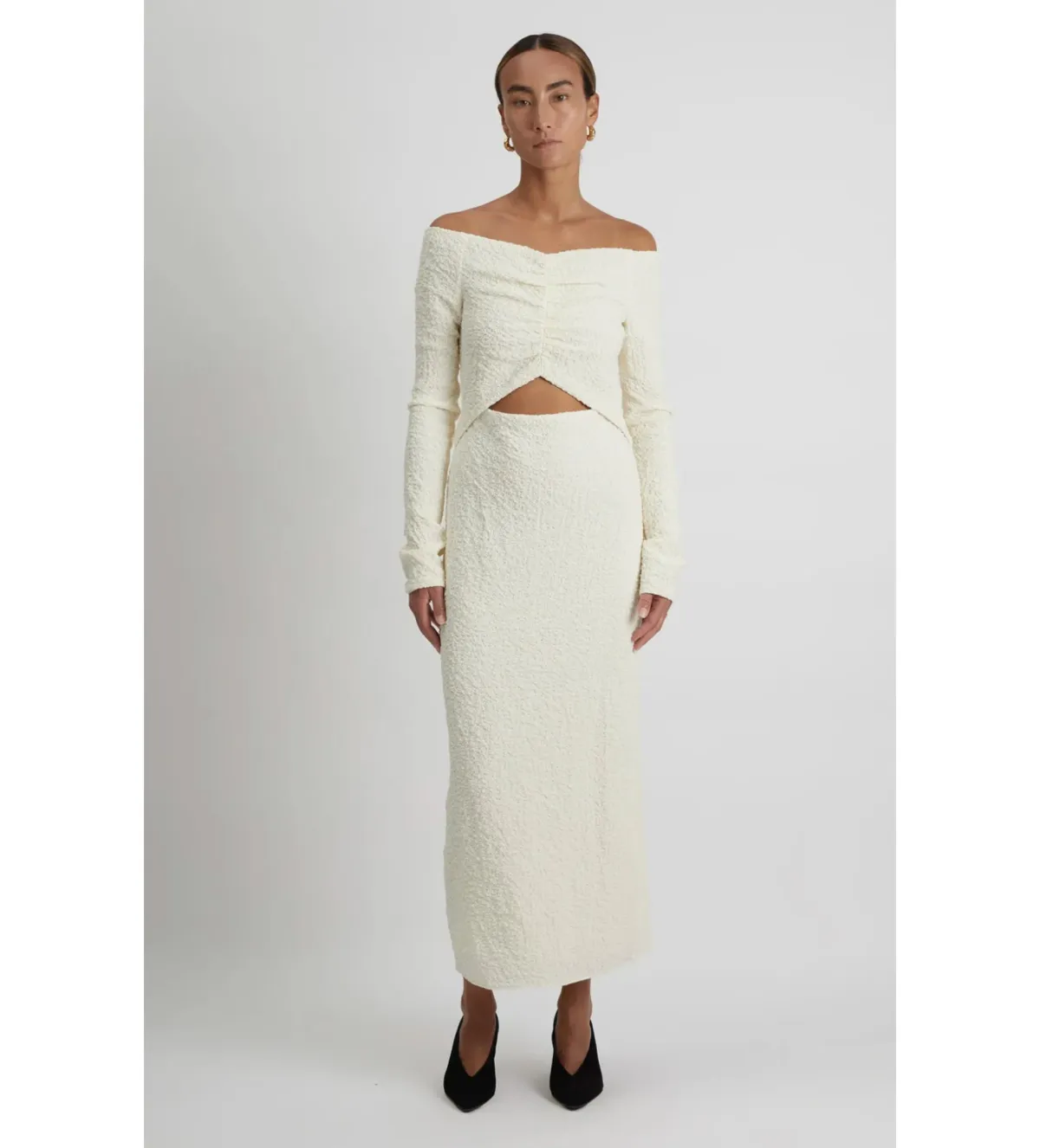 Camilla and Marc Minerva Long Sleeve Dress Cream Size 6 - Image 1