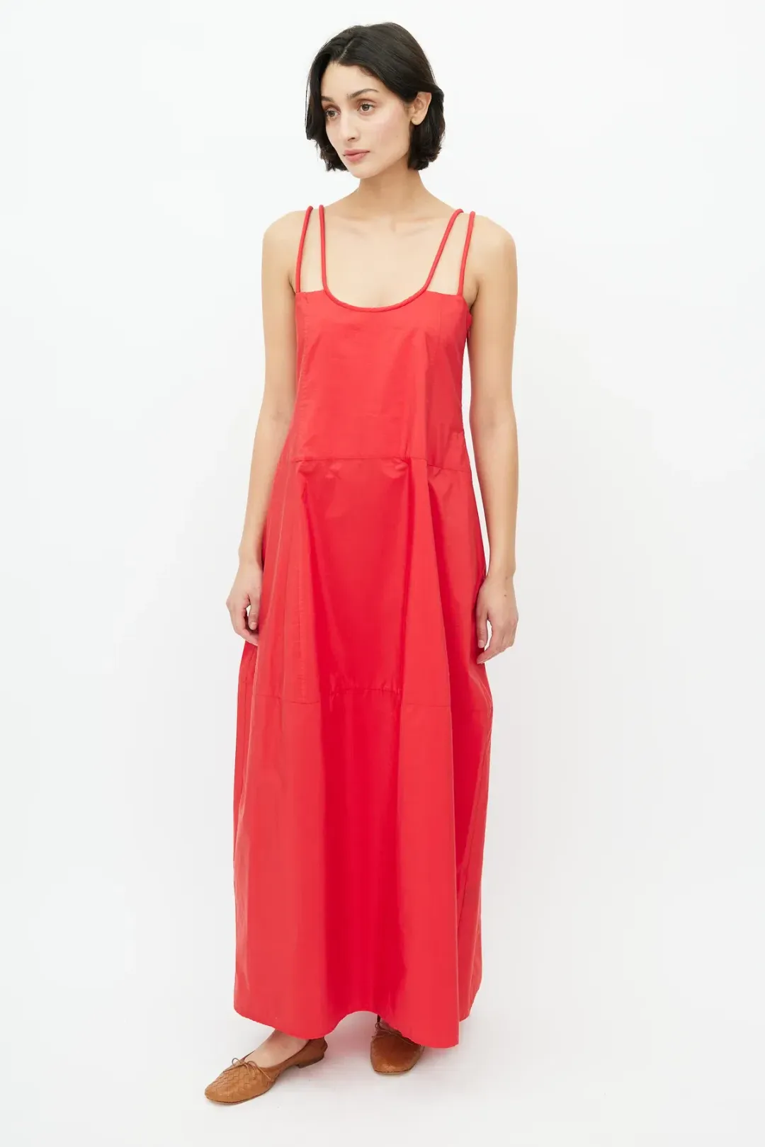 Lee Mathews Peony Maxi Dress in Red Size 2 / AU 10 for rent on The Volte - main image
