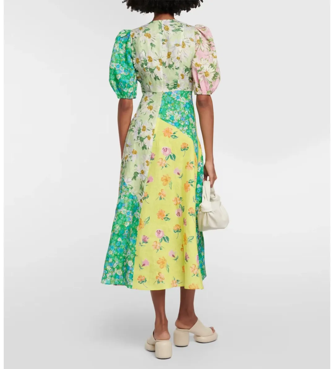 Alemais Kenzie Midi Dress Multi/Floral Size 14 for rent on The Volte - main image