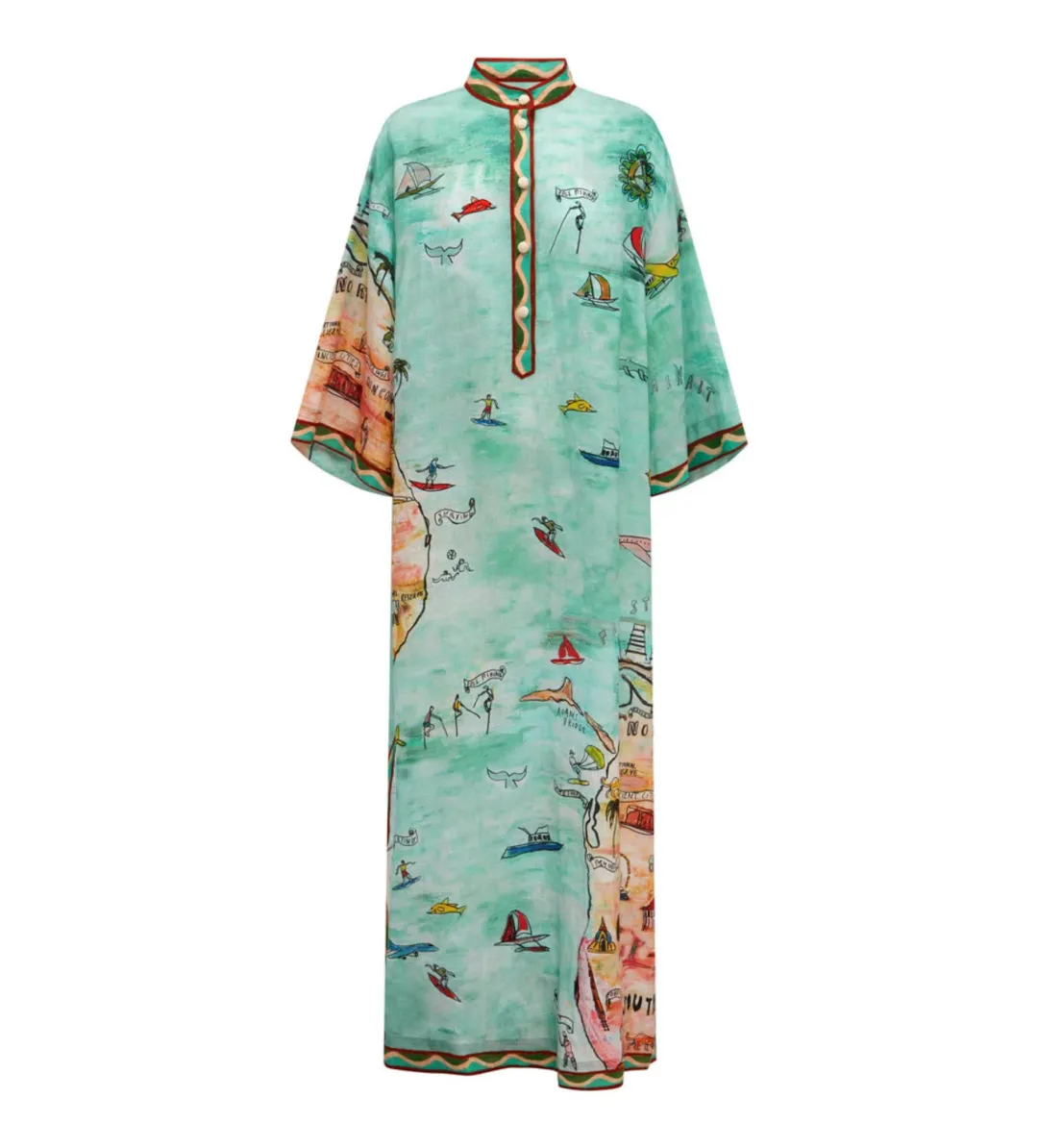 Alemais Swell Shirtdress Print Size 14 for rent on The Volte - main image