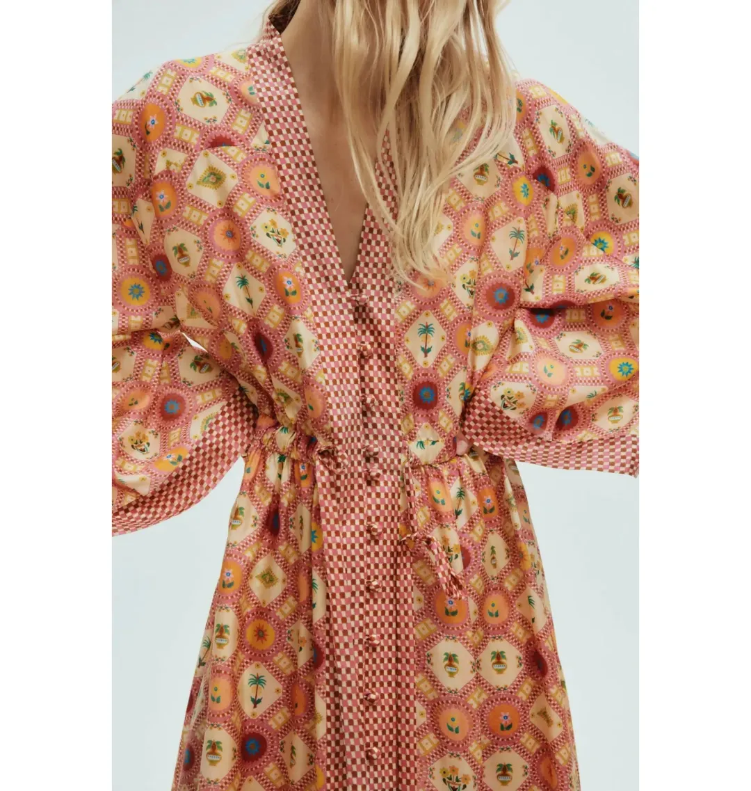 Alemais Omen Shirtdress Print Size AU 14 for rent on The Volte - main image