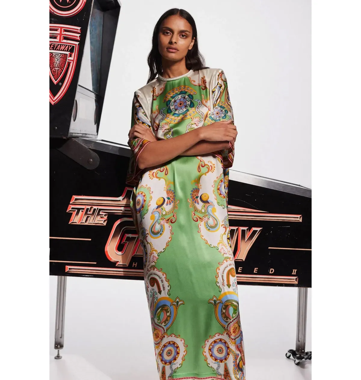 Alemais Pinball Midi Dress Multi Size AU 14  - Image 2