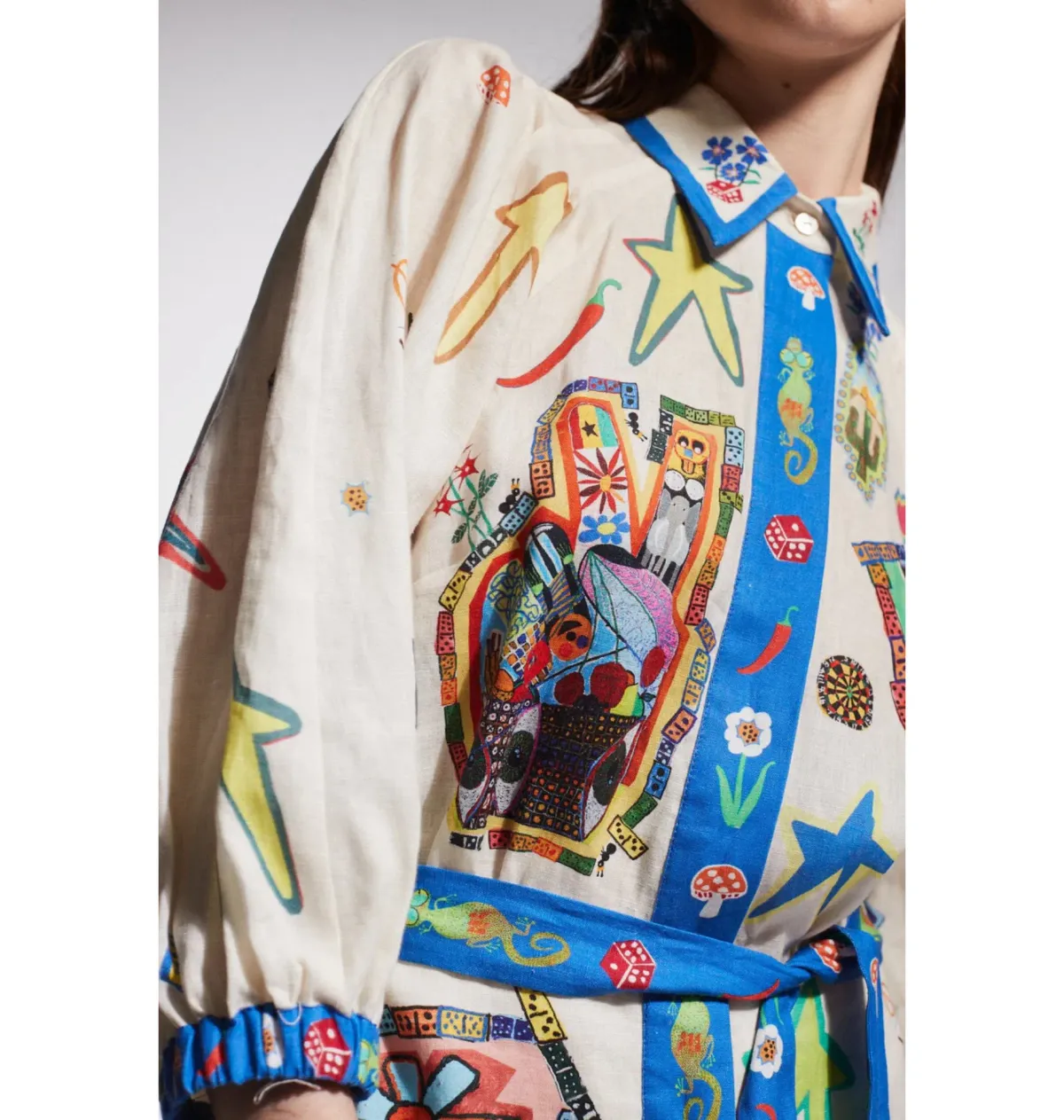 Alemais Players Mini Dress Multi Size AU 16 - Image 3