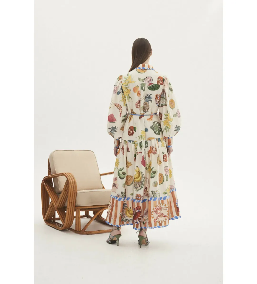 Alemais Theo Shirtdress Multi/Print Size AU 12 for rent on The Volte - main image