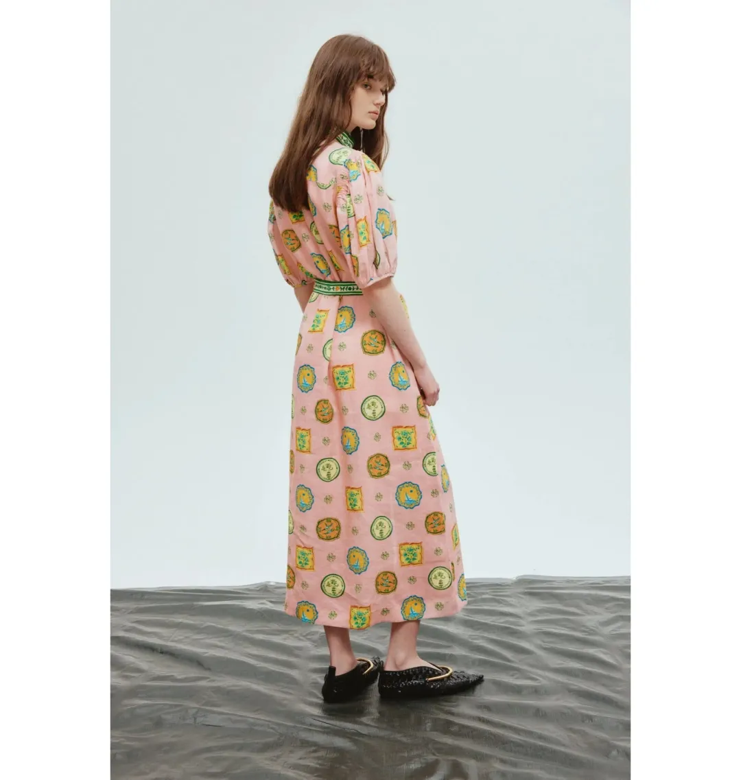 Alemais Porcelain Shirtdress Print Size AU 14 for rent on The Volte - main image