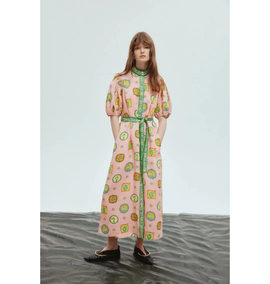 Alemais Porcelain Shirtdress Print Size AU 14 for rent on The Volte - main image