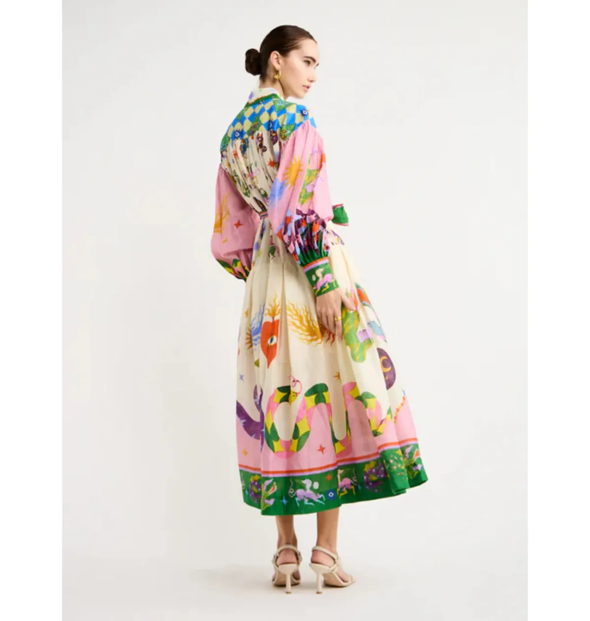 Alemais Seeker Shirtdress Multi Size AU 12 - Image 3