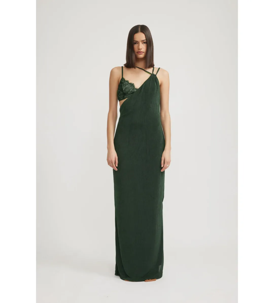 Tojha Alberta Dress Green Size 6  for rent on The Volte - main image