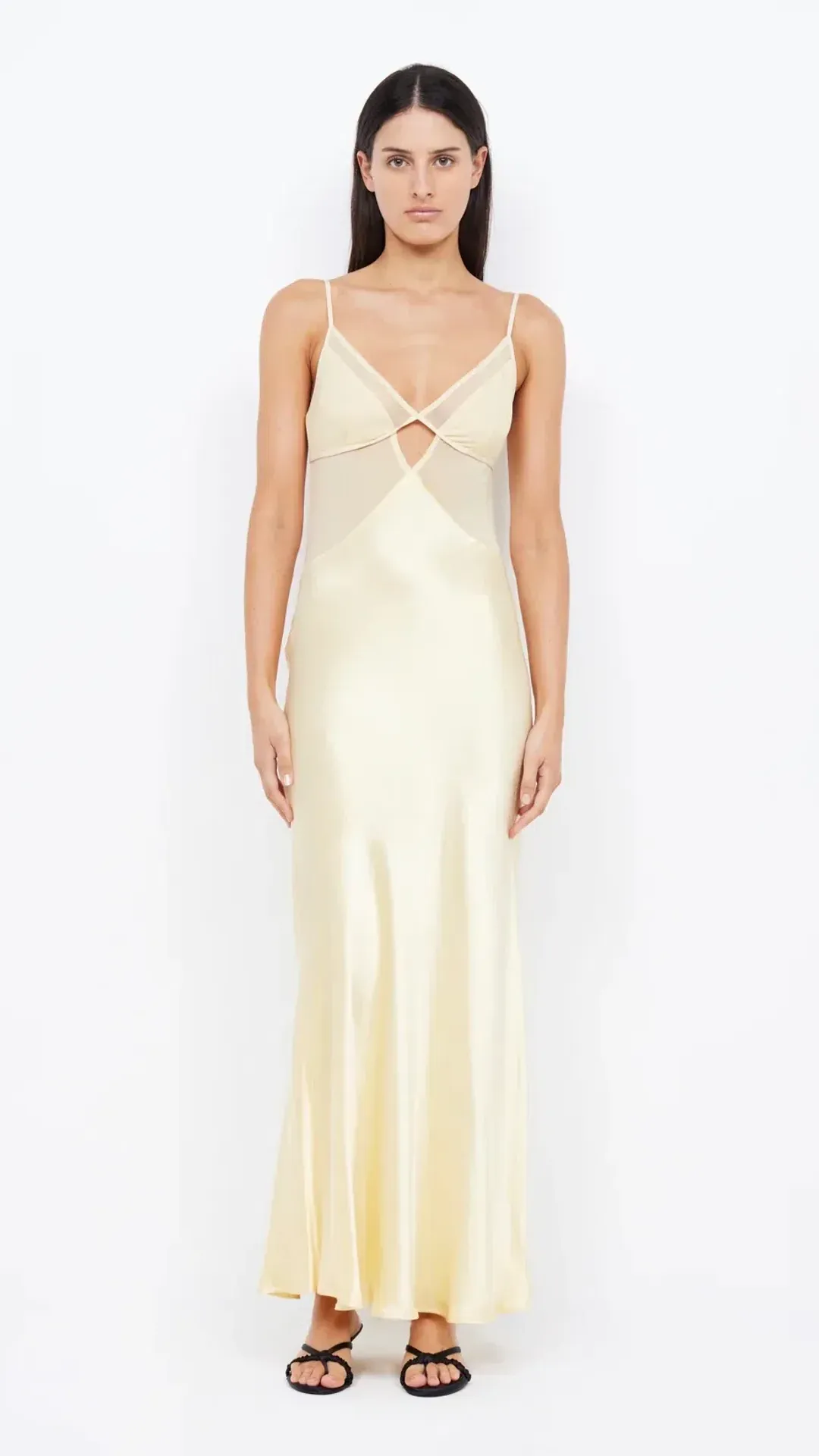 Bec & Bridge: Margot V Maxi Dress Butter Yellow - Size 6 for rent on The Volte - main image