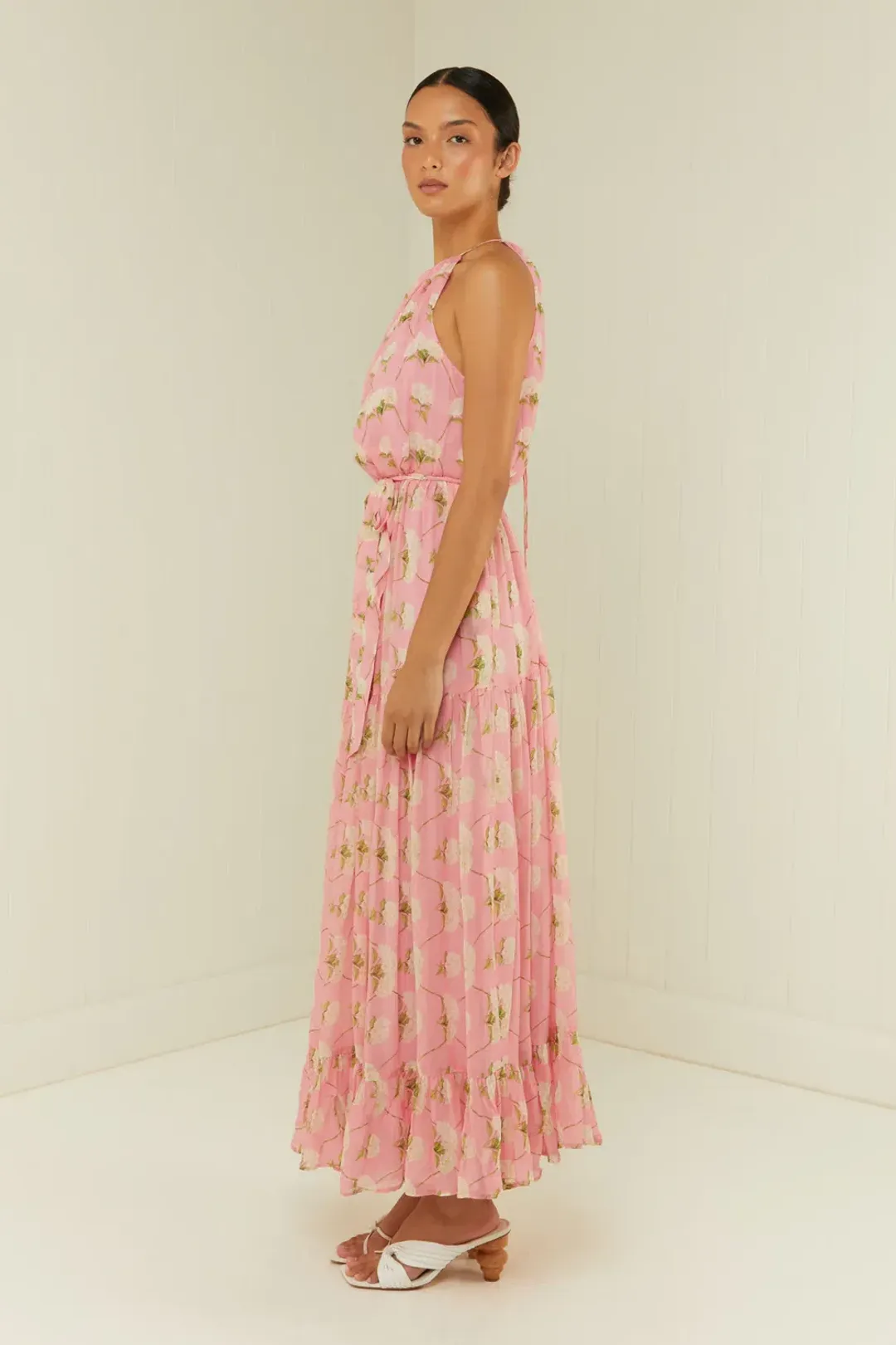 Palm Noosa Bluebell Dress in Pink Diamond Hydrangea Size 10 for rent on The Volte - main image