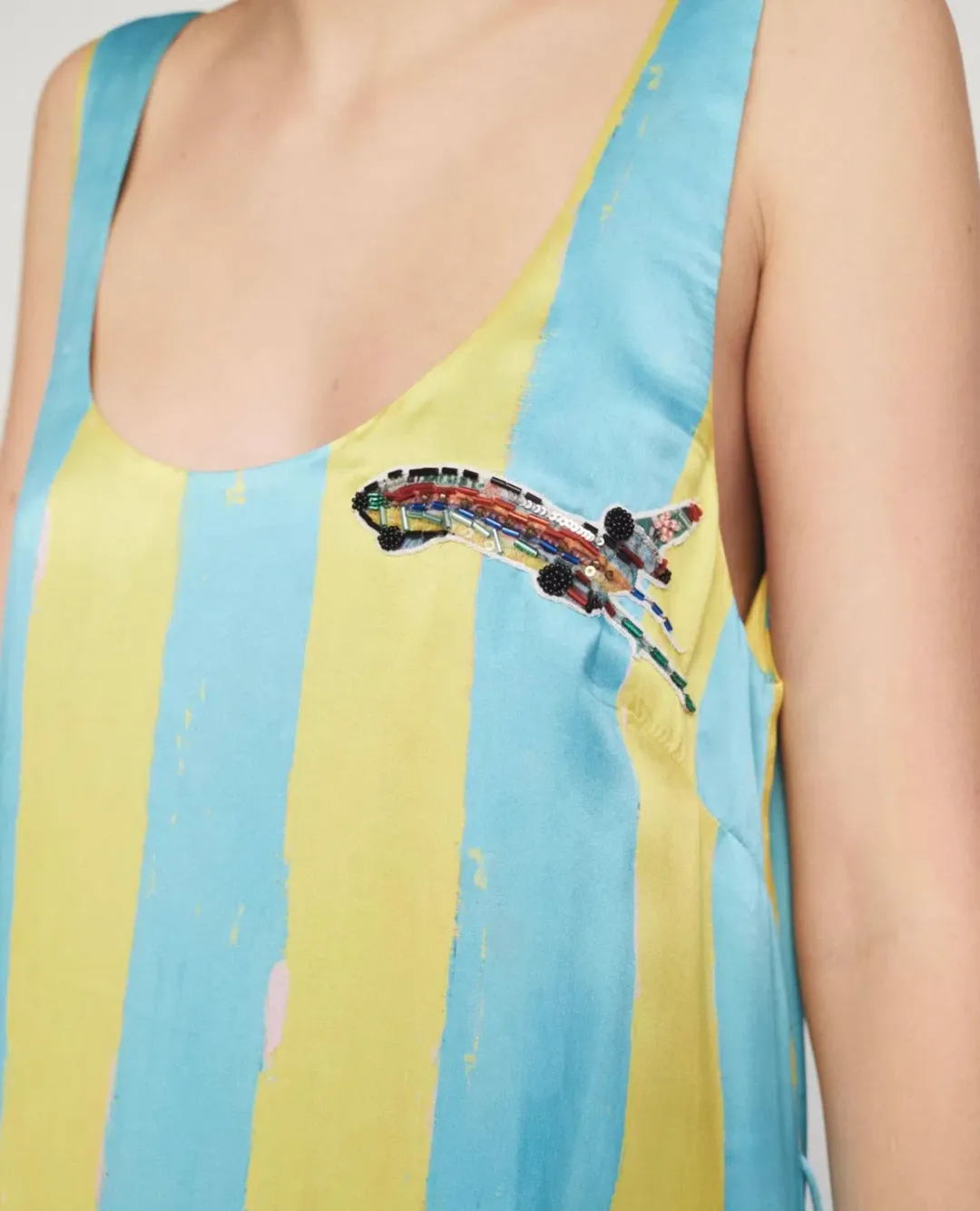 Alemais All Aboard Sleeveless Midi Dress Multi Size 14 for rent on The Volte - main image