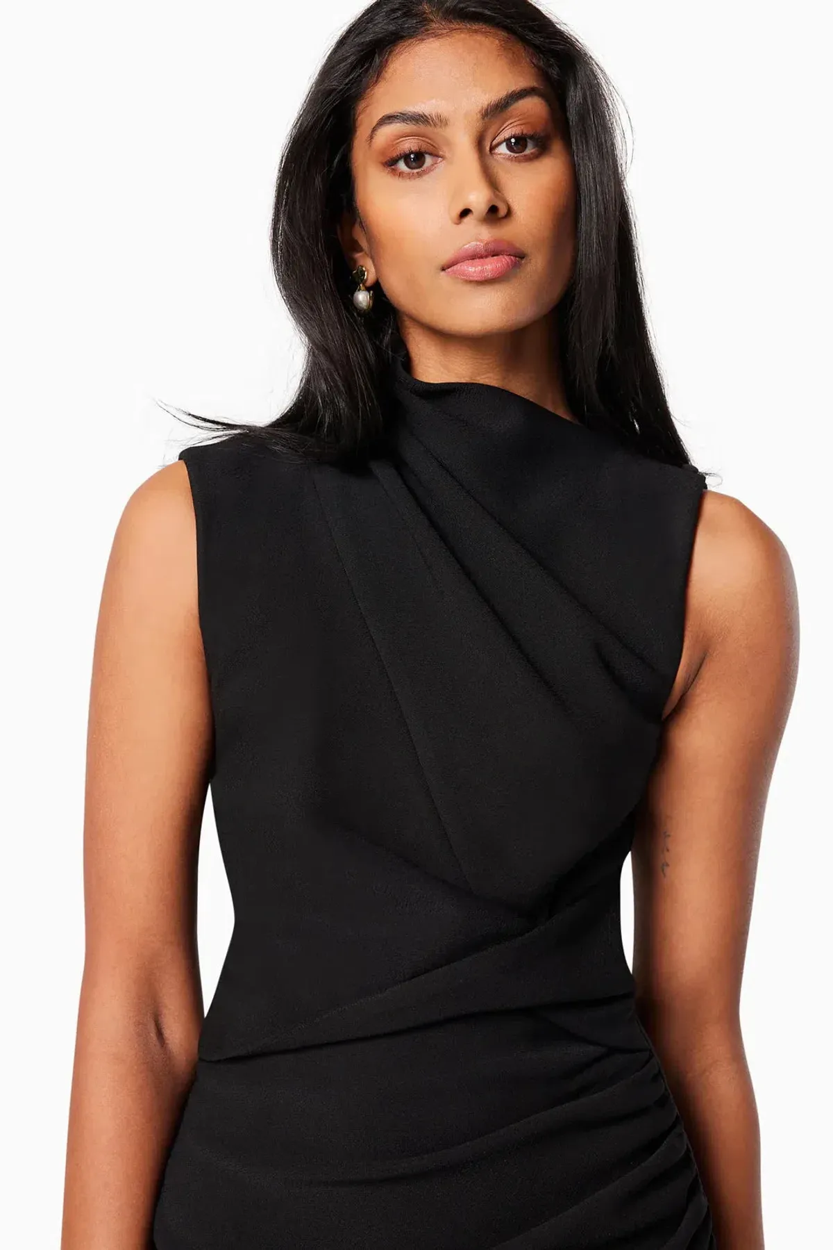 Elliatt Genoa Midi Dress Black Size 8 - Image 5