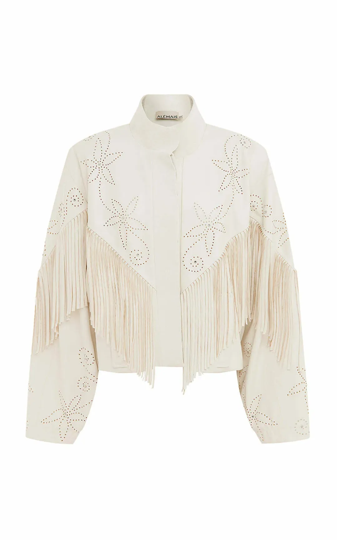 Alemais Barbara Fringe Jacket Size 8 for rent on The Volte - main image