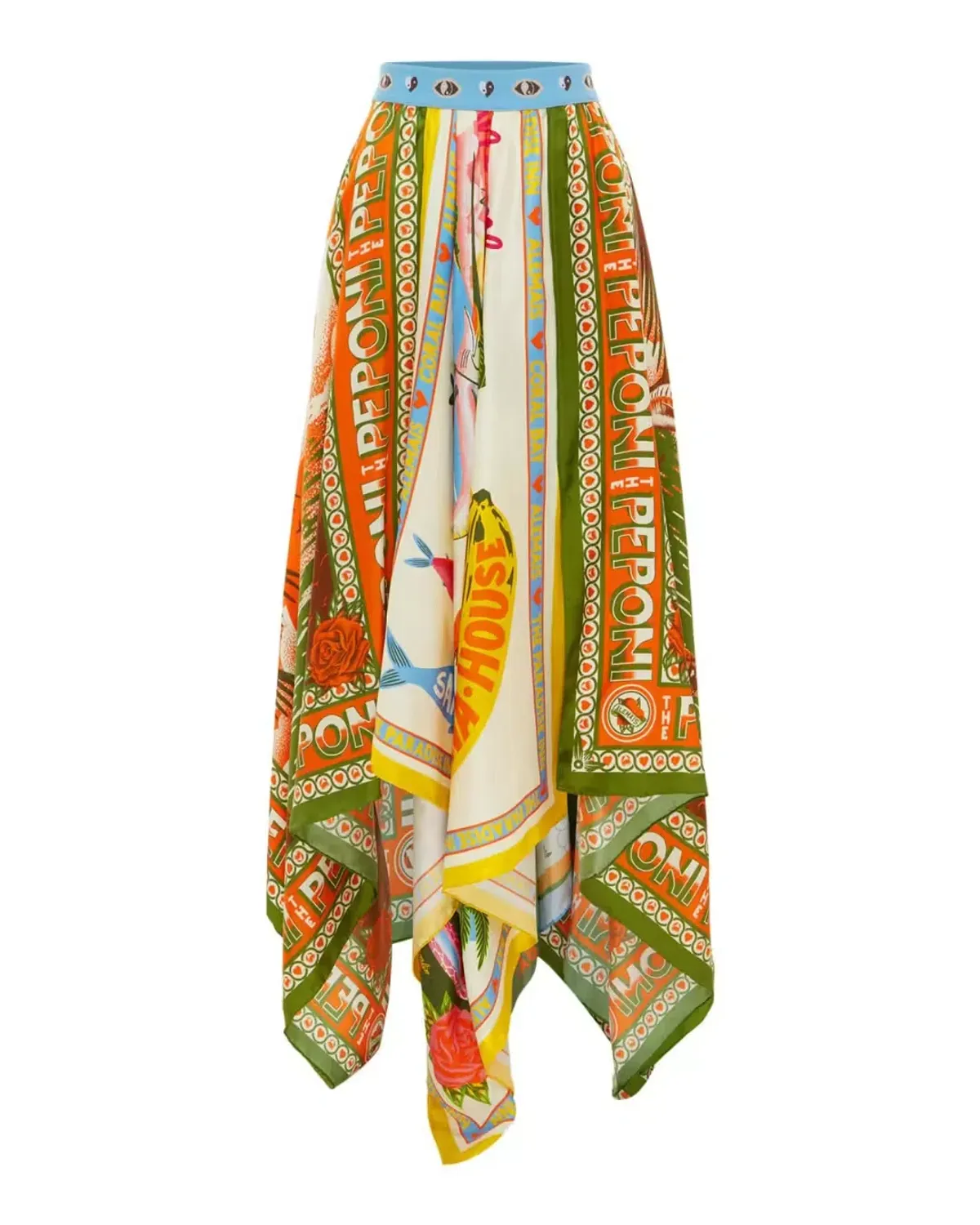 Alemais Paradiso Scarf Skirt Multi Size 8 - Image 4
