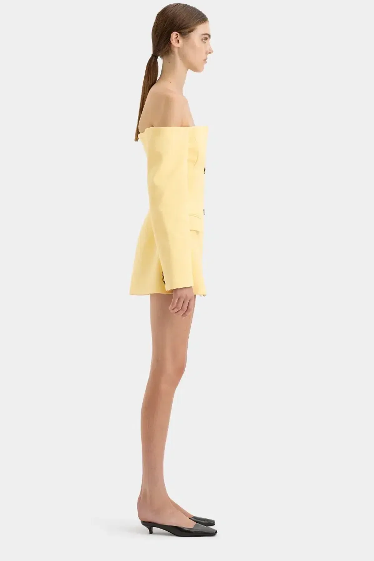 Sir the Label Sandrine Tailored Mini in Limone Size 8  - Image 3