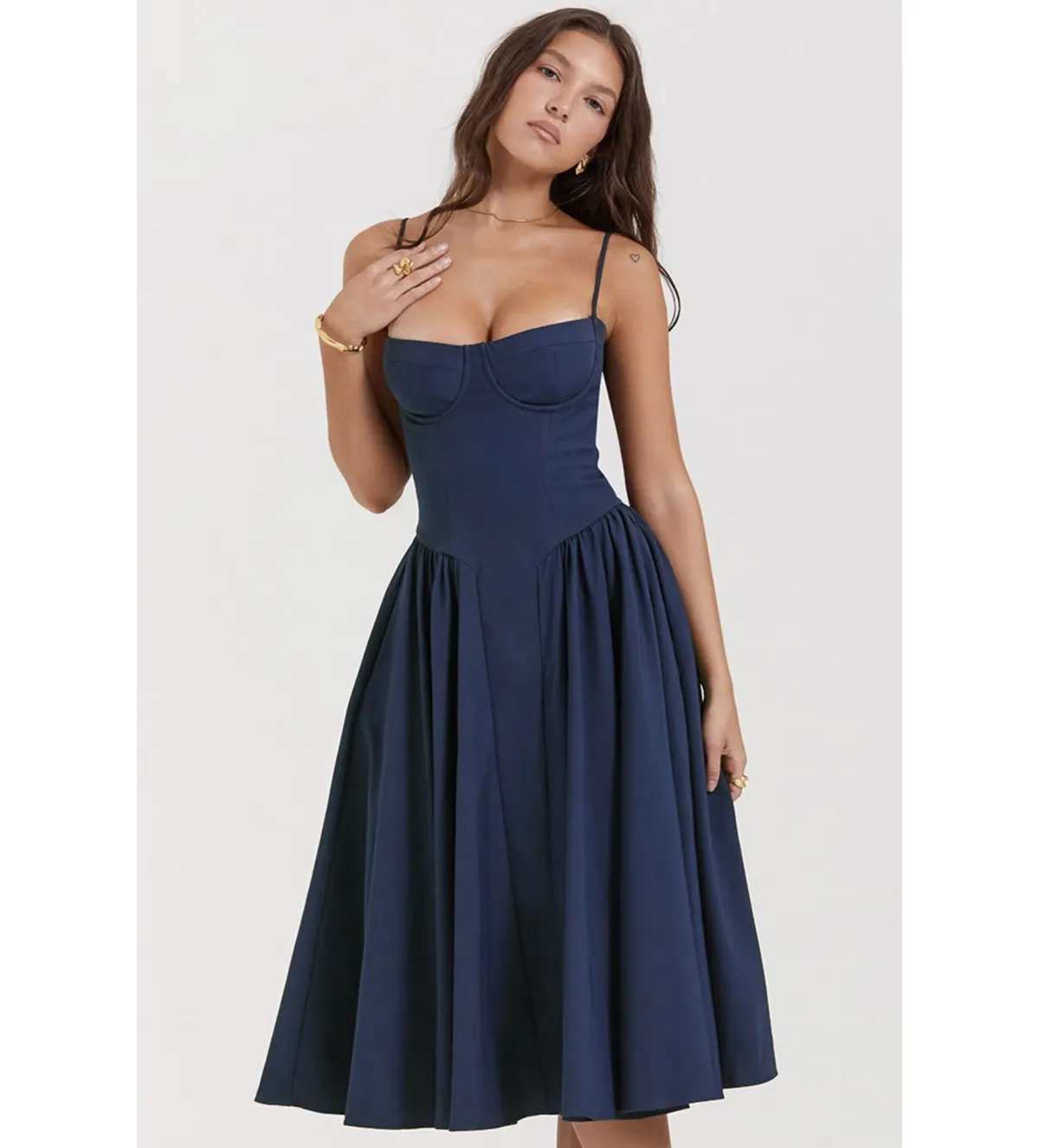 House Of CB Samaria Dress Navy Size S/Au 8 - Image 3