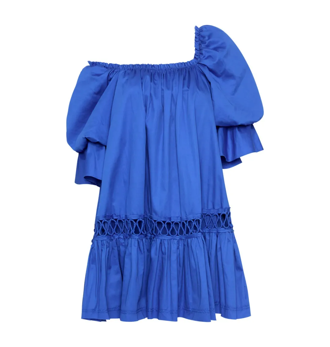 Aje Inspiration Mini Dress in Blue Size AU 14 for rent on The Volte - main image
