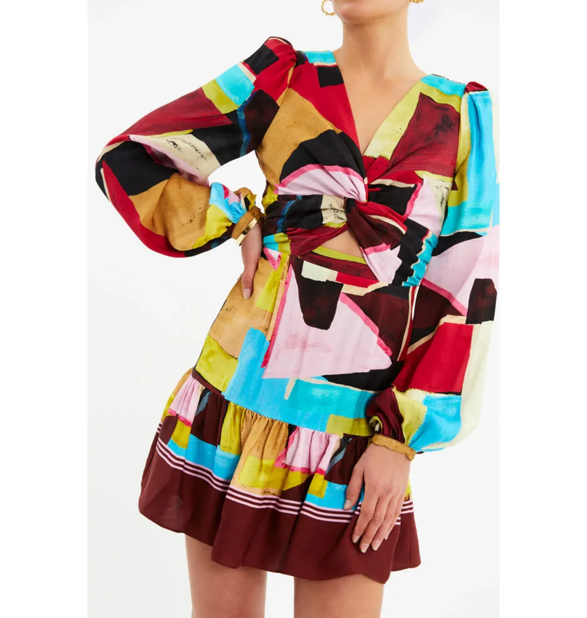 Rebecca Vallance Bastille Mini Dress Multi Size AU 12  - Image 2