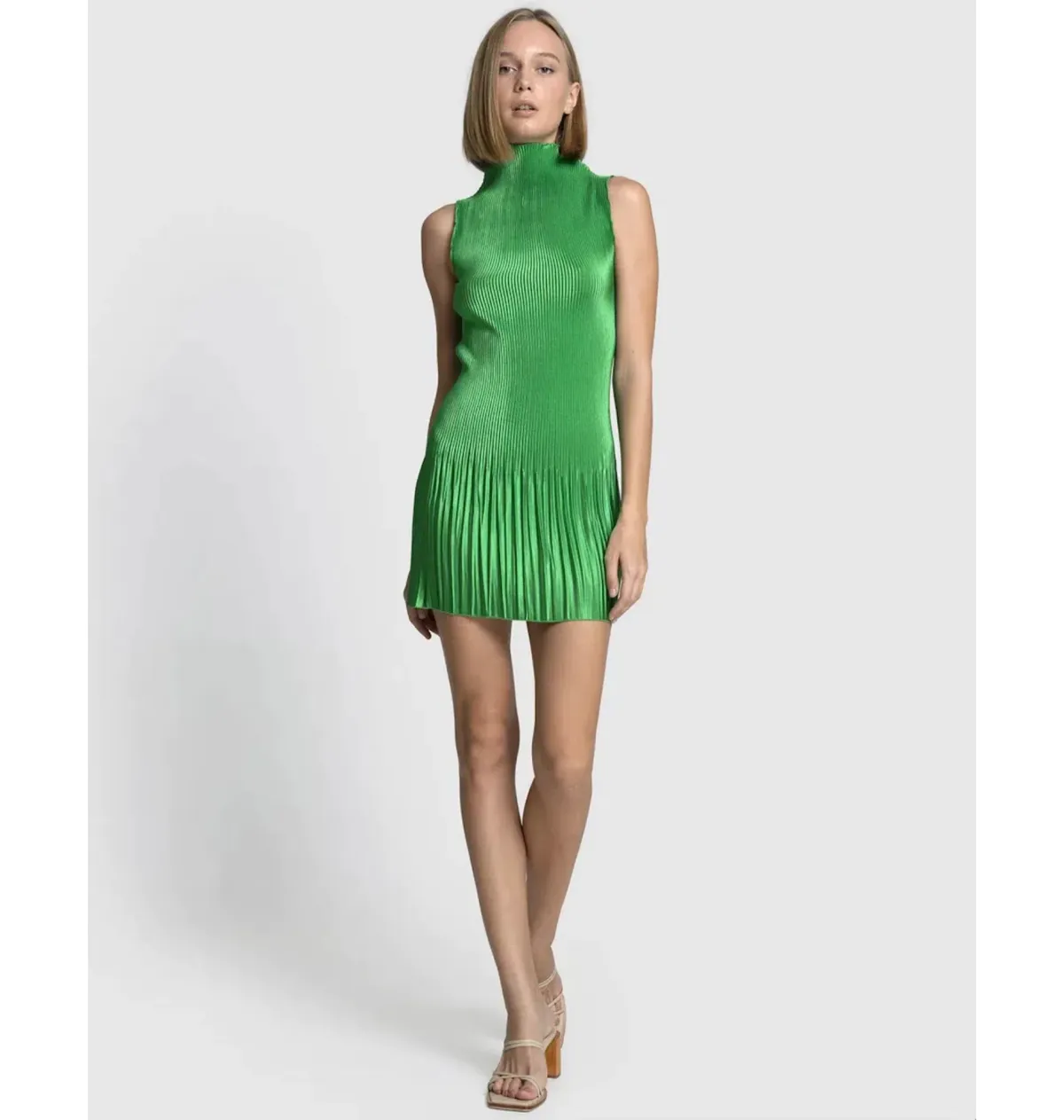 L'Idee Soiree Moss Mini Dress Green Size AU 8 - Image 1