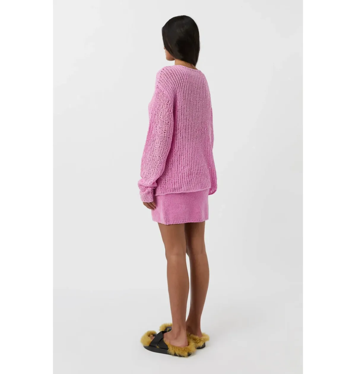 Camilla and Marc Mylo Knit Jumper S / AU 8 and Skirt Size M / AU 10 Set Bubblegum Pink - Image 4