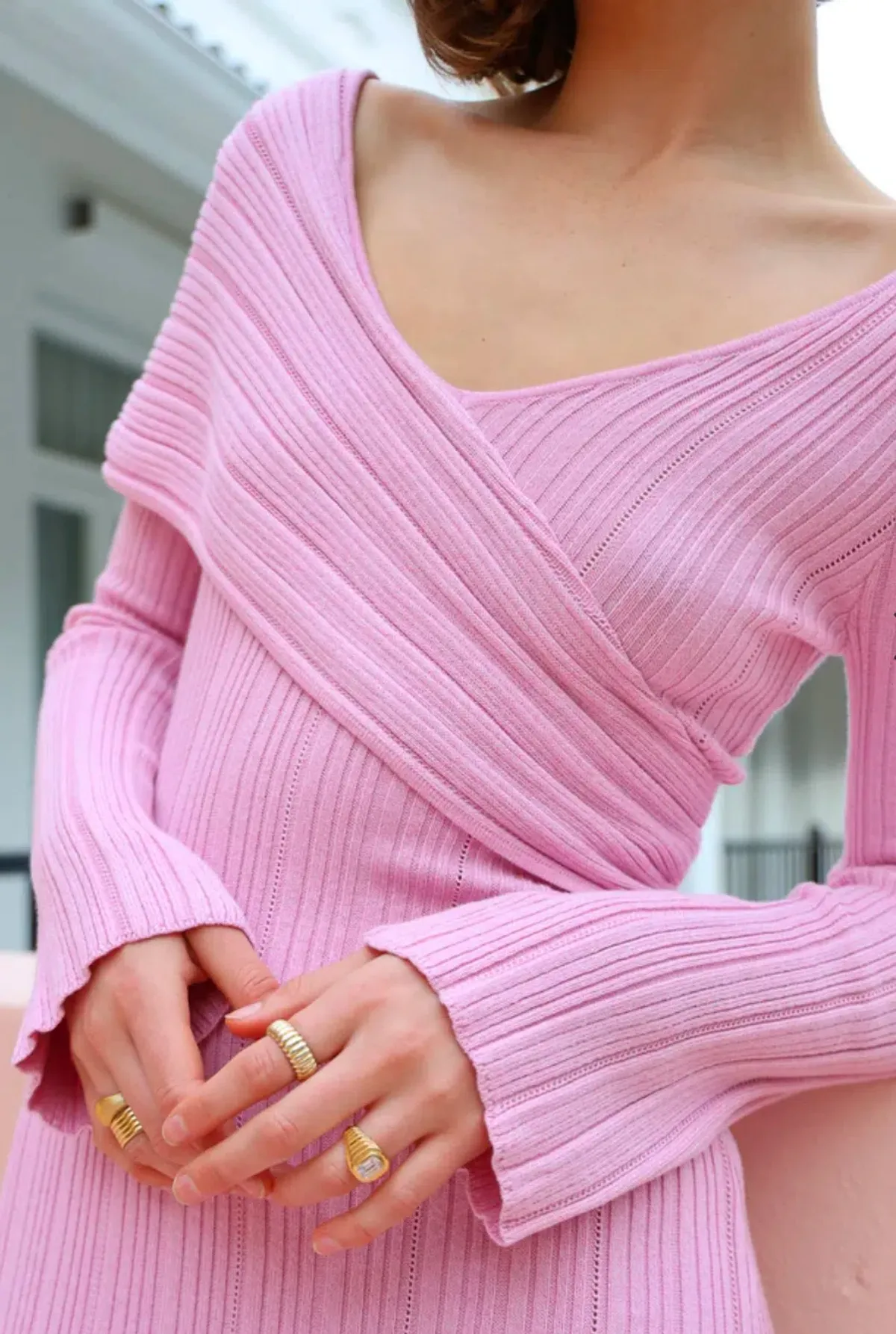 Mon Renn Harlow Midi Dress In Taro Size AU 8 - Image 2