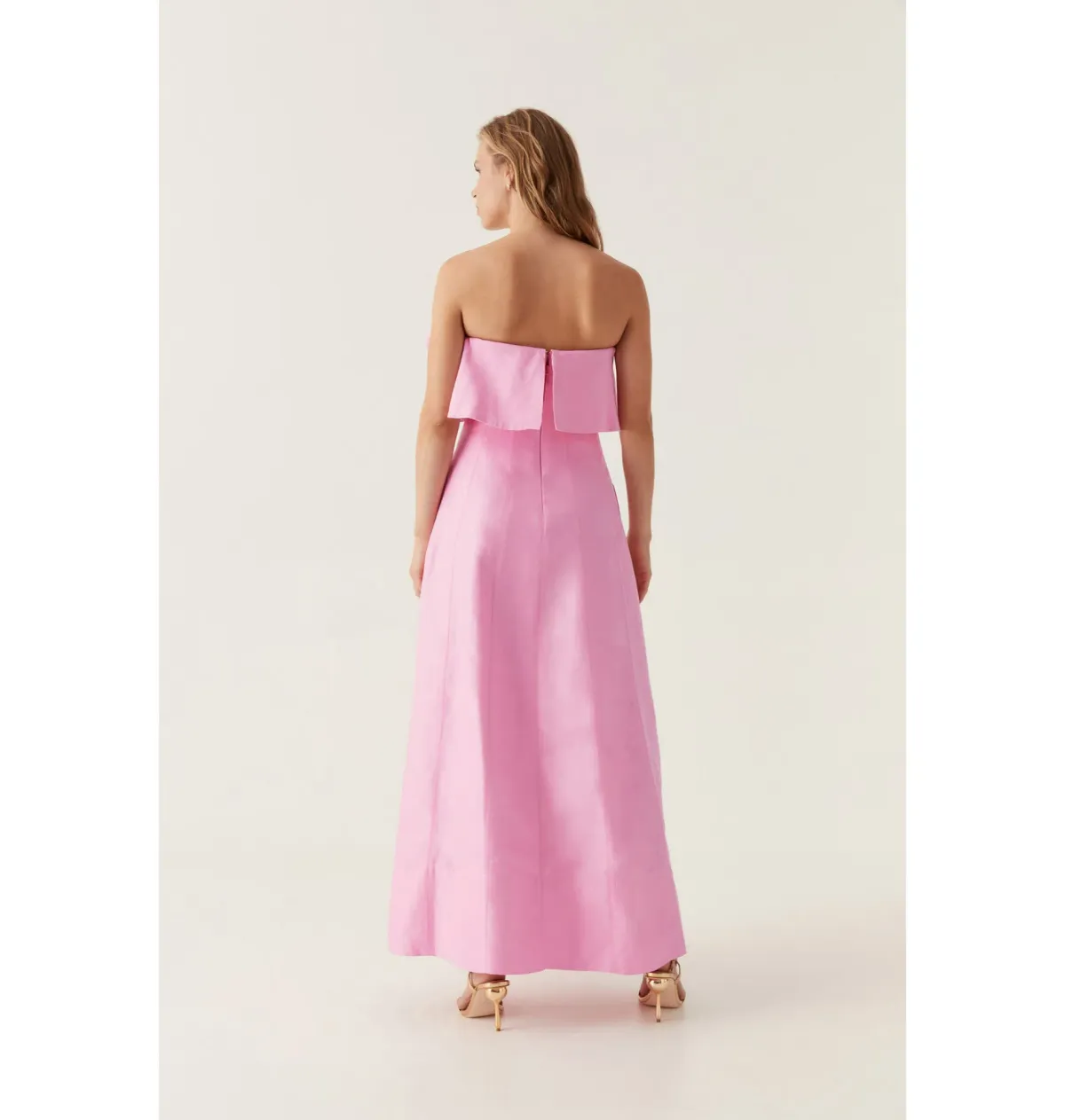 Aje Shallows Strapless Gown Bon Bon Pink Size AU 10 - Image 3