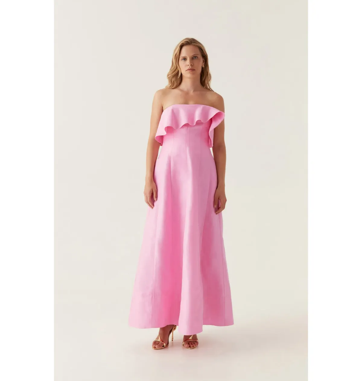 Aje Shallows Strapless Gown Bon Bon Pink Size AU 10 - Image 1