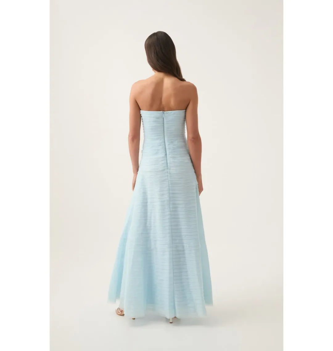 Aje Soundscape Maxi Dress Baby Blue Size AU 10 for rent on The Volte - main image