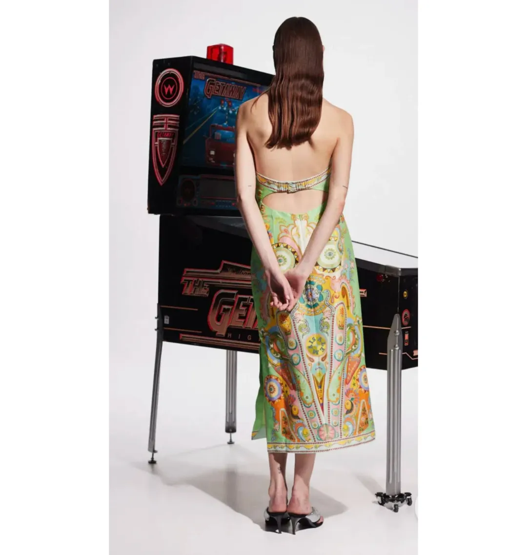 Alemais Pinball Bodice Dress Print Size AU 8 for rent on The Volte - main image
