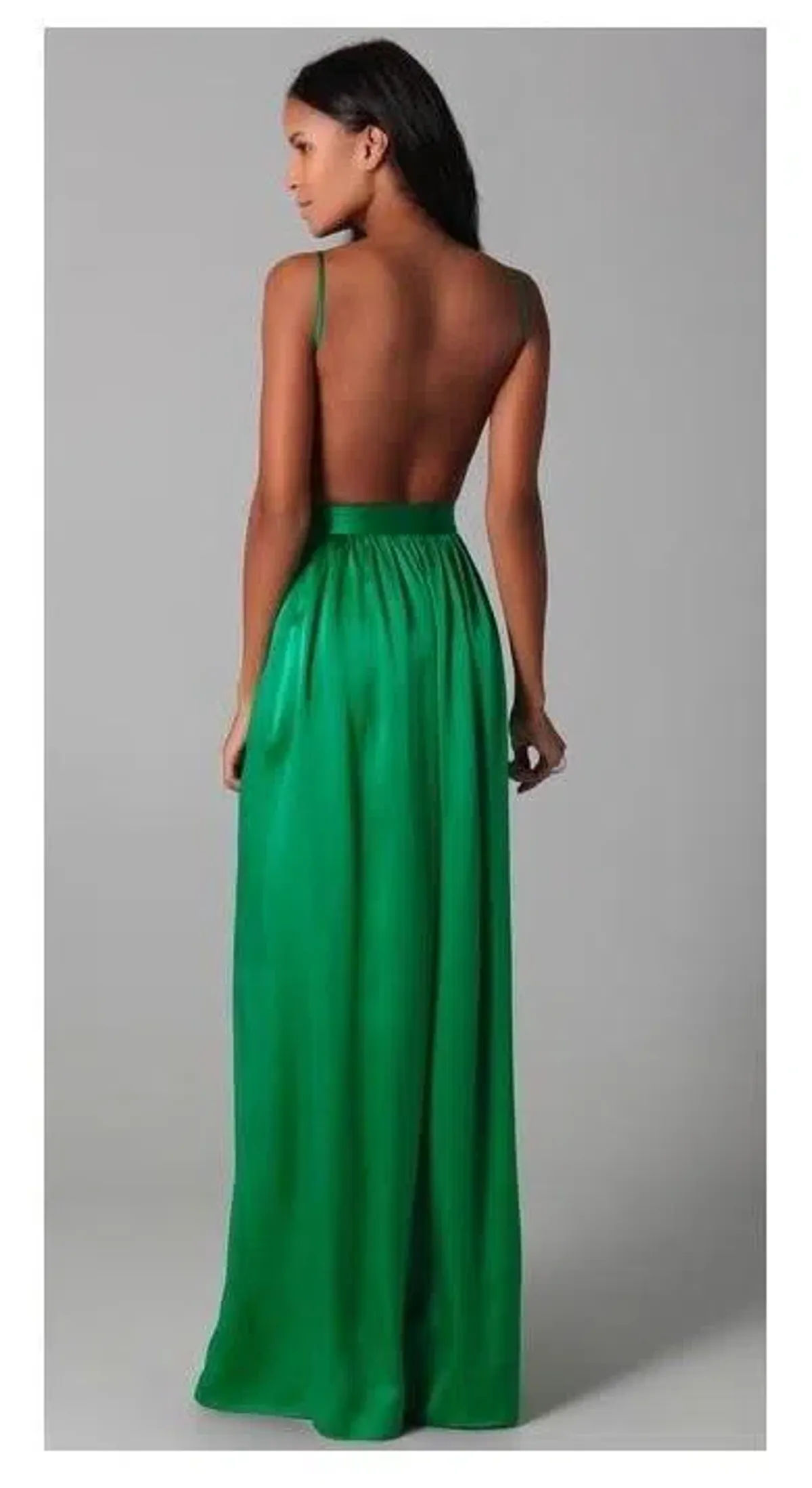 One by Contrarian Babbs Bib Maxi Dress Green Size 6 - Image 5