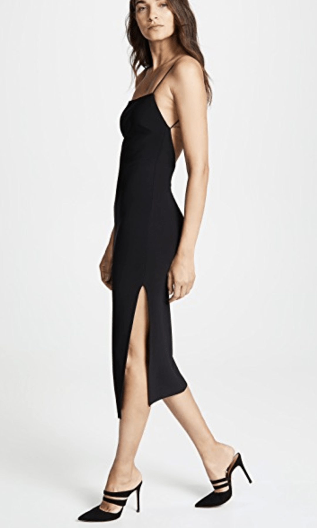 Bec and Bridge Lila Midi Black Dress Size 12 for rent on The Volte - main image